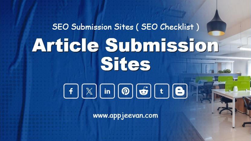 Article Submission Sites