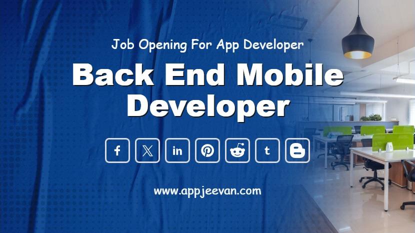 Back End Mobile Developer