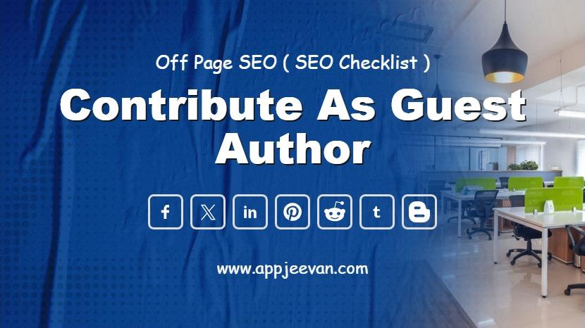 Contribute as Guest Author