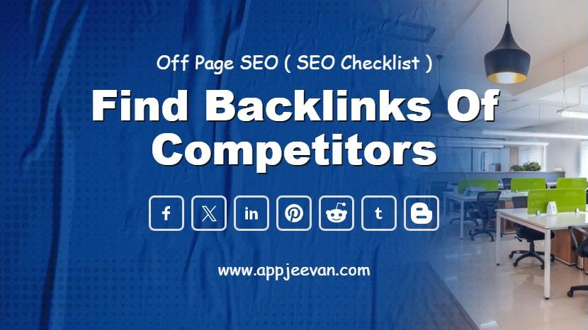 Find Backlinks of Competitors