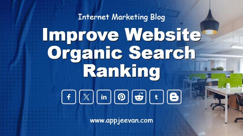 Improve Website Organic Search Ranking