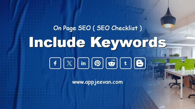Include keywords