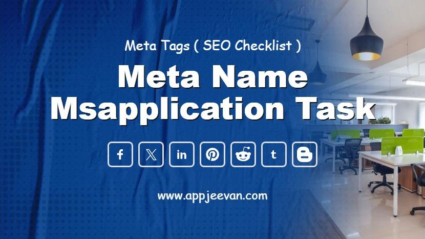 Meta Name Msapplication Task