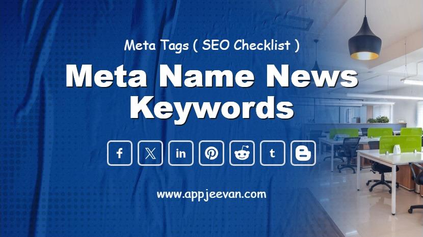 Meta Name News Keywords