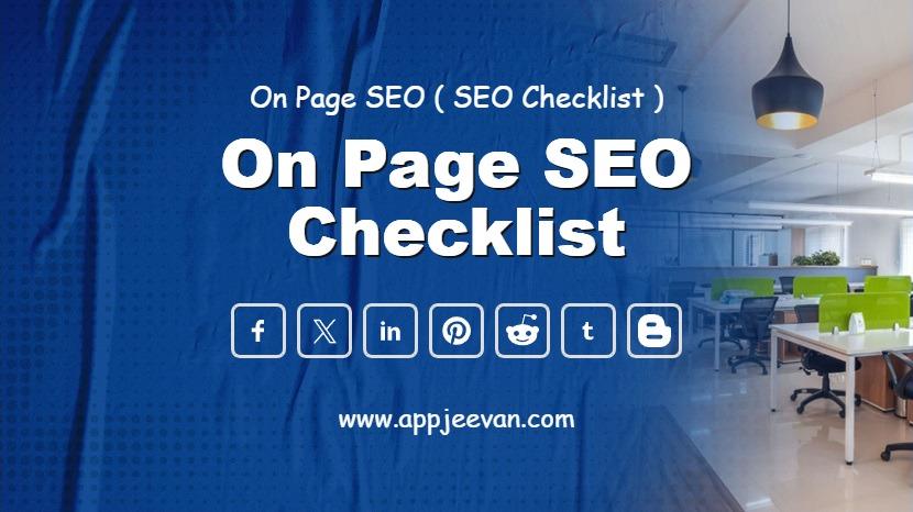 On Page SEO Checks