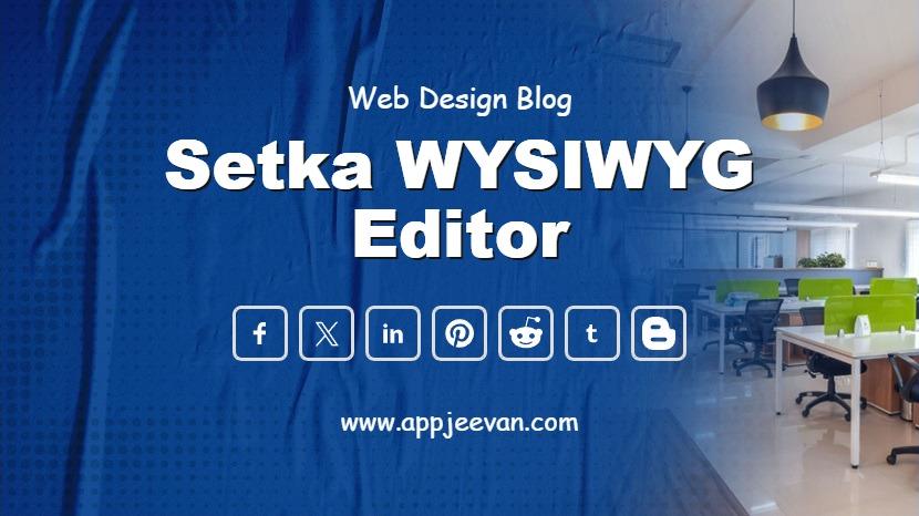 Setka WYSIWYG Editor