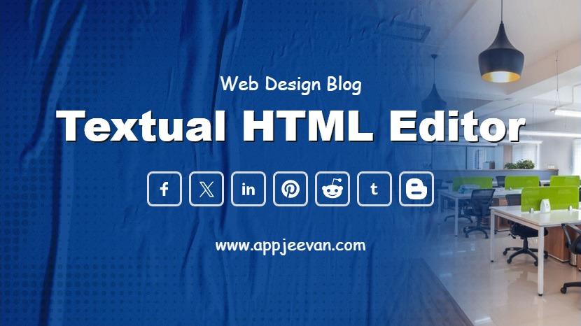 Textual HTML editor