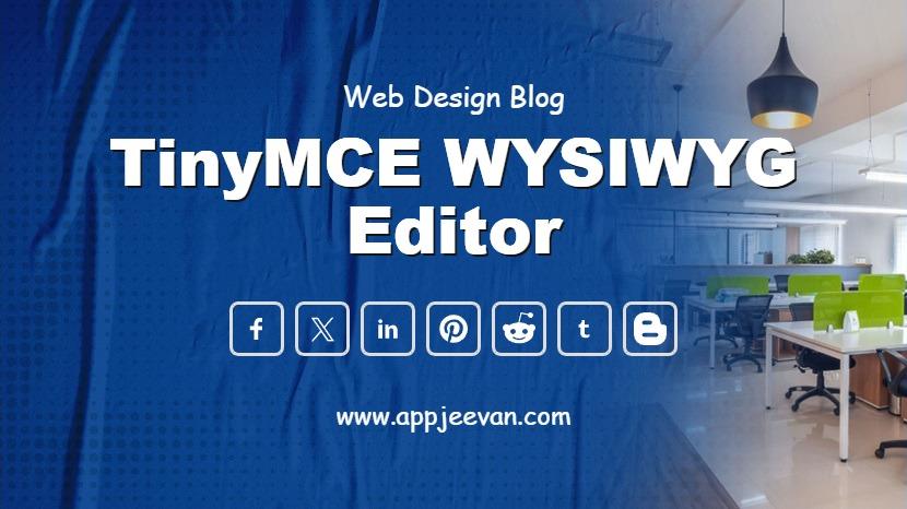 TinyMCE WYSIWYG Editor