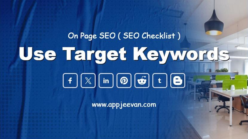 Use Target Keywords